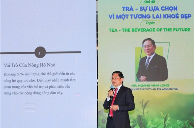 &Ocirc;ng Ho&agrave;ng Vĩnh Long &ndash; Chủ tịch Hiệp hội Ch&egrave; Việt Nam chia sẻ g&oacute;c nh&igrave;n to&agrave;n cầu về sản xuất v&agrave; ti&ecirc;u d&ugrave;ng ch&egrave;, đồng thời nhấn mạnh cơ hội ph&aacute;t triển Tr&agrave; Việt th&agrave;nh ng&agrave;nh h&agrave;ng chiến lược trị gi&aacute; h&agrave;ng tỷ USD.