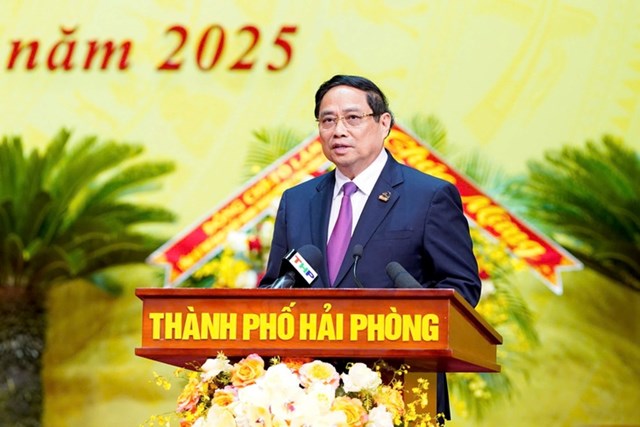 Thủ tướng Ch&iacute;nh phủ Phạm Minh Ch&iacute;nh ghi nhận, biểu dương v&agrave; đ&aacute;nh gi&aacute; cao Th&agrave;nh ủy Hải Ph&ograve;ng đ&atilde; tổ chức tốt c&ocirc;ng t&aacute;c Đại hội đảng c&aacute;c cấp v&agrave; thực hiện đ&uacute;ng quy định, hướng dẫn của Trung ương về chuẩn bị tổ chức Đại hội đại biểu Đảng bộ th&agrave;nh phố lần thứ nhất, nhiệm kỳ 2025-2030