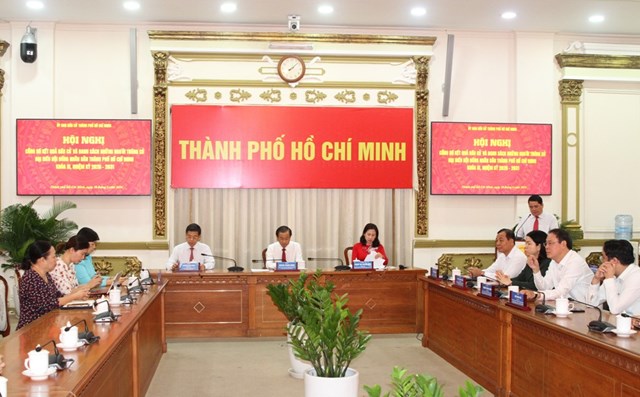 Quang cảnh hội nghị c&ocirc;ng bố kết quả bầu cử v&agrave; danh s&aacute;ch đại biểu HĐND kh&oacute;a XI, nhiệm kỳ 2026&ndash;2031 tại TP Hồ Ch&iacute; Minh ng&agrave;y 20/3. Ảnh: VGP