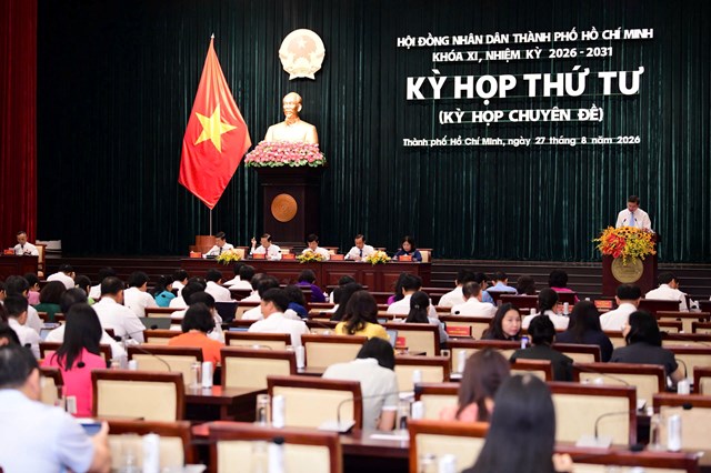 Kỳ họp thứ tư (kỳ họp chuy&ecirc;n đề) HĐND TP.Hồ Ch&iacute; Minh kh&oacute;a XI, nhiệm kỳ 2026-2031