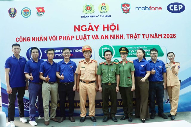 C&ocirc;ng an TP.HCM phối hợp Li&ecirc;n đo&agrave;n Lao động TP.HCM tổ chức Ng&agrave;y hội &ldquo;C&ocirc;ng nh&acirc;n với ph&aacute;p luật v&agrave; an ninh, trật tự năm 2026&rdquo;