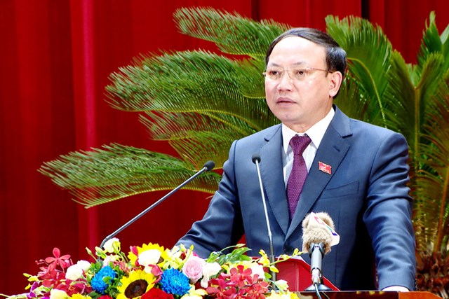 Đồng ch&iacute; Nguyễn Xu&acirc;n K&yacute;, Ủy vi&ecirc;n Trung ương Đảng, B&iacute; thư Tỉnh ủy, Chủ tịch HĐND tỉnh, ph&aacute;t biểu bế mạc Kỳ họp.