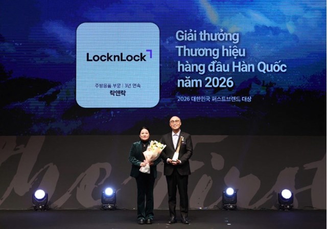 LocknLock lập cú đúp tại Giải thưởng 'Thương hiệu hàng đầu Hàn Quốc năm 2026' - Ảnh 1