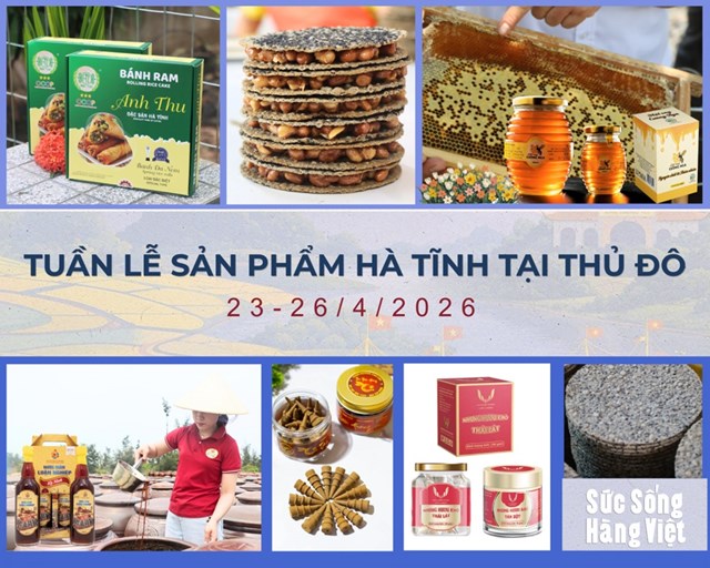 Tuần lễ sản phẩm Hà Tĩnh tại Hà Nội diễn ra từ ngày 23-26/4/2026 - Ảnh 1