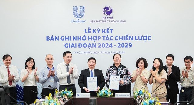 Lễ ký kết Bản ghi nhớ hợp tác chiến lược giai đoạn 2024 – 2029 giữa Unilever Việt Nam và Viện Pasteur TP.HCM đẫ diễn ra thành công  