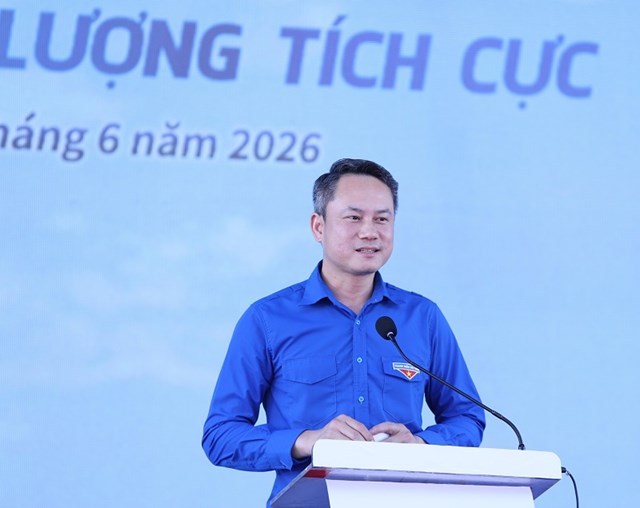 Anh Nguyễn Kim Quy - Ph&oacute; Chủ tịch Thường trực Trung ương Hội LHTN Việt Nam ph&aacute;t biểu &nbsp;