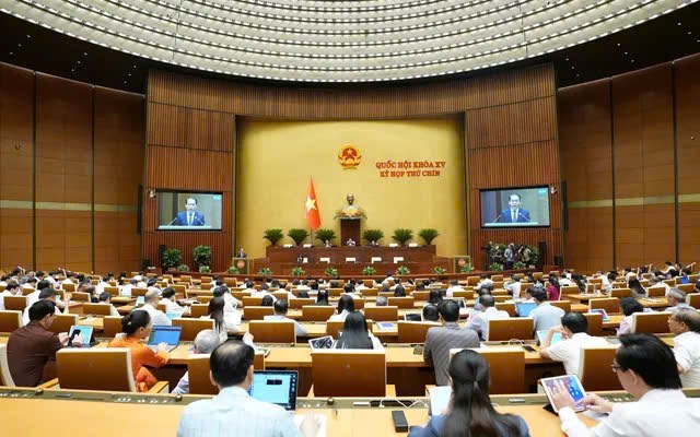 Quang cảnh phi&ecirc;n họp Quốc hội ng&agrave;y 9/5