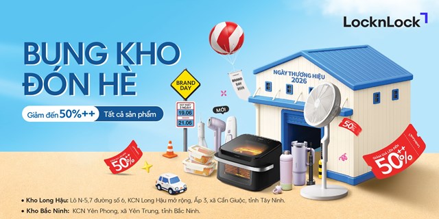 LocknLock - Brand Day: Giảm tới hơn 50% toàn bộ sản phẩm - Ảnh 1