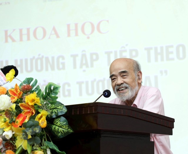 Nguy&ecirc;n Thứ trưởng Bộ T&agrave;i nguy&ecirc;n v&agrave; M&ocirc;i trường, GS. TSKH. Đặng H&ugrave;ng V&otilde; ph&aacute;t biểu tại hội thảo &nbsp;