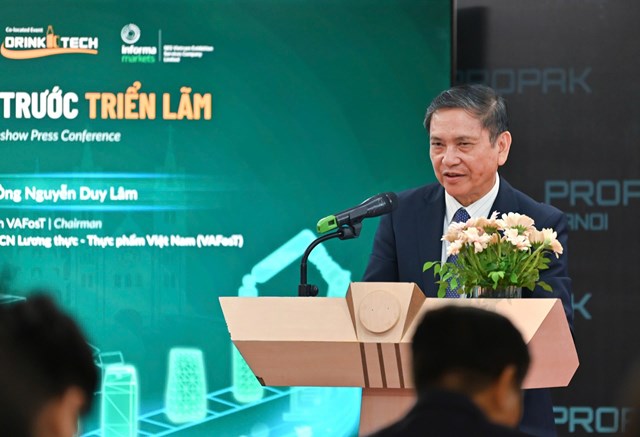 PGS.TS. Nguyễn Duy L&acirc;m &ndash; Chủ tịch Hội Khoa học v&agrave; C&ocirc;ng nghệ Lương thực, Thực phẩm Việt Nam (VAFoST).