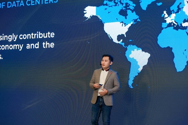 &Ocirc;ng Ho&agrave;ng Văn Ngọc, CEO Viettel IDC ph&aacute;t biểu tại sự kiện &nbsp;