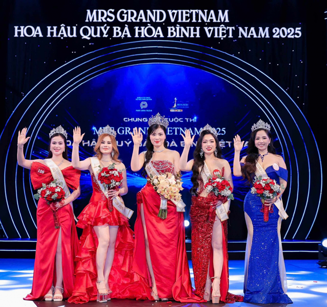 Top 5 Hoa hậu Qu&yacute; b&agrave; H&ograve;a b&igrave;nh 2025 &nbsp;