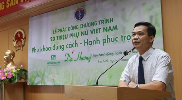 &Ocirc;ng Trần Đăng Khoa, Ph&oacute; Vụ trưởng Vụ Sức khỏe B&agrave; Mẹ v&agrave; Trẻ em, Bộ Y tế ph&aacute;t biểu tại buổi ph&aacute;t động &nbsp;