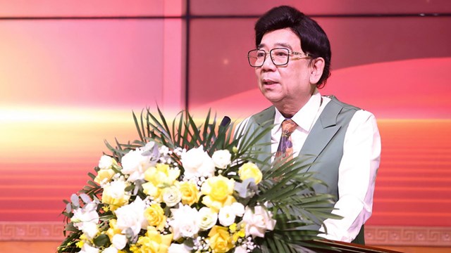 &Ocirc;ng Nguyễn Trường Sơn, Chủ tịch Hiệp hội Quảng c&aacute;o Việt Nam ph&aacute;t biểu tại lễ ph&aacute;t động &nbsp;