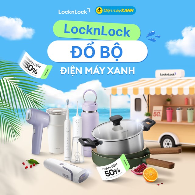 LocknLock: Ưu đãi đến 50%++ toàn ngành hàng tại Điện Máy Xanh - Ảnh 1