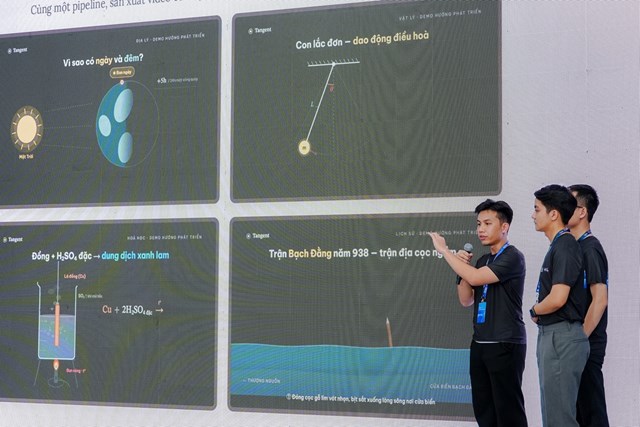Phần thi của đội Genation tại Chung kết Vietnam AI Innovation Challenge 2026