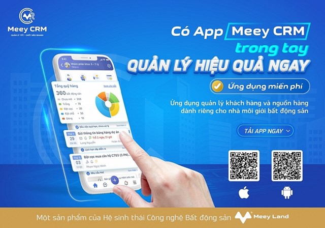 Meey CRM - ứng dụng quản l&yacute; kh&aacute;ch h&agrave;ng v&agrave; nguồn h&agrave;ng d&agrave;nh ri&ecirc;ng cho nh&agrave; m&ocirc;i giới bất động sản