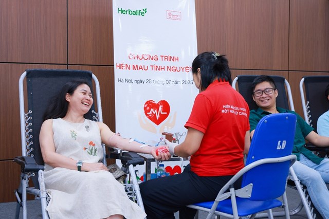 Chương tr&igrave;nh hiến m&aacute;u t&igrave;nh nguyện l&agrave; hoạt động &yacute; nghĩa lu&ocirc;n được th&agrave;nh vi&ecirc;n Herbalife hưởng ứng