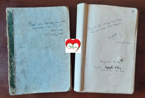 2 cuốn sổ tay của thương binh, nh&agrave; gi&aacute;o Nguy&ecirc;n Th&ugrave;y, cựu chiến binh ph&aacute;o ph&ograve;ng kh&ocirc;ng &nbsp;