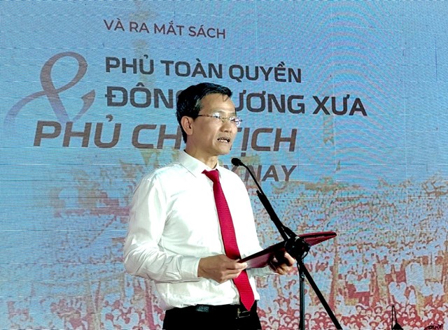 Thứ trưởng Bộ Nội vụ Cao Huy ph&aacute;t biểu khai mạc buổi lễ