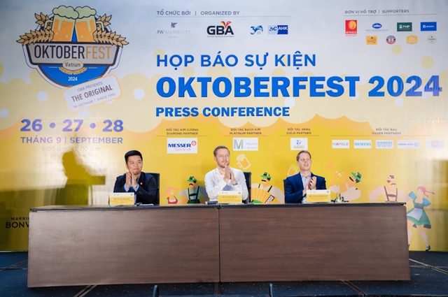 Họp b&aacute;o c&ocirc;ng bố Lễ hội GBA Oktoberfest 2024 &nbsp;