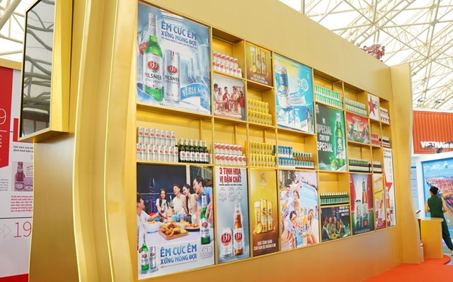 C&aacute;c sản phẩm của SABECO được giới thiệu tại triễn l&atilde;m