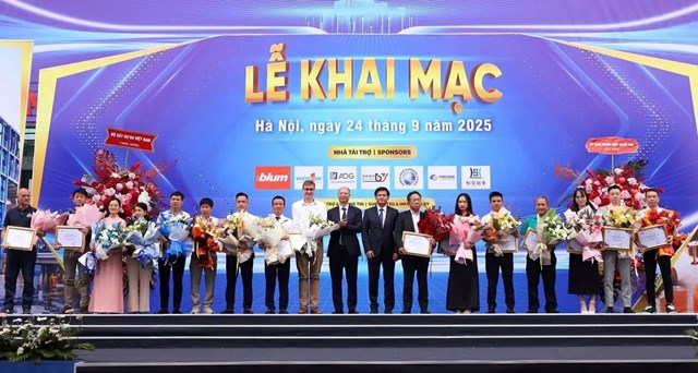 Lễ cắt băng khai mạc Vietbuild H&agrave; Nội 2025 &nbsp;