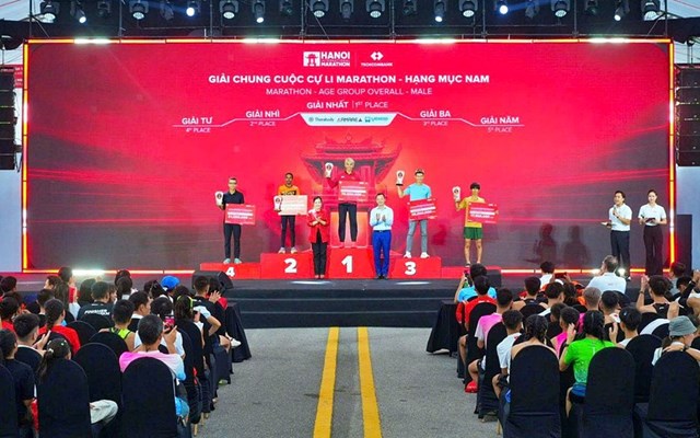 Top 5 chung cuộc cự ly Marathon hạng mục nữ
