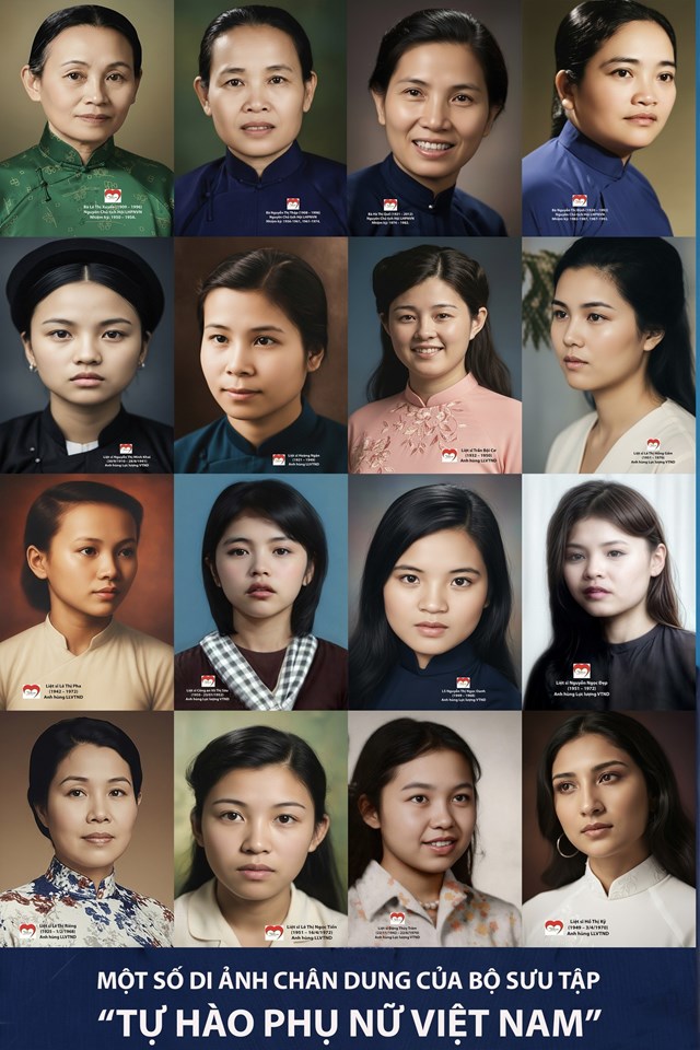 T&#225;i hiện ch&#226;n dung nữ anh h&#249;ng, liệt sĩ qua di ảnh “Tự h&#224;o phụ nữ Việt Nam” - Ảnh 1