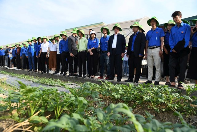 &Ocirc;ng Trần Mạnh B&aacute;o - Chủ tịch HĐQT, Tổng Gi&aacute;m đốc C&ocirc;ng ty CP Tập đo&agrave;n ThaibinhSeed giới thiệu với c&aacute;c đại biểu về c&aacute;c giống c&acirc;y trồng mới của Tập đo&agrave;n &nbsp;