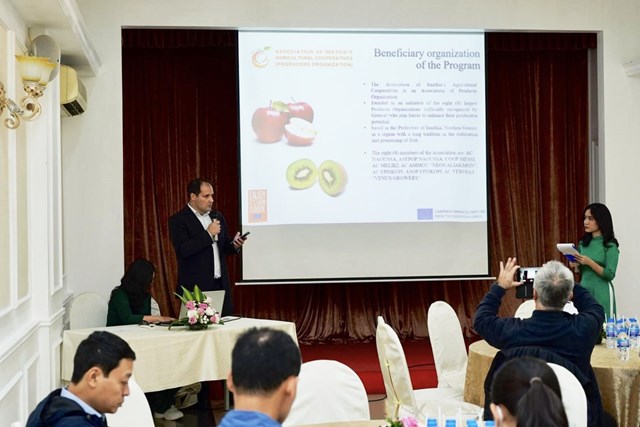 Hiệp hội Hợp t&aacute;c x&atilde; N&ocirc;ng nghiệp Imathia của Hy Lạp giới thiệu c&aacute;c sản phẩm tr&aacute;i c&acirc;y đến từ Hy Lạp v&agrave; Ch&acirc;u &Acirc;u &nbsp;