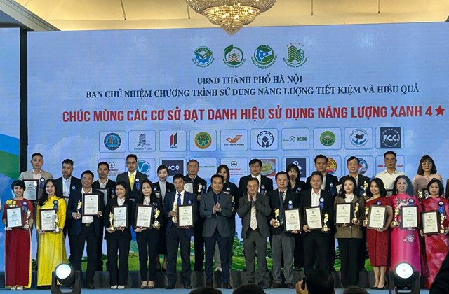 Danh hiệu Năng lượng Xanh 4 sao được trao cho 31 đơn vị &nbsp;