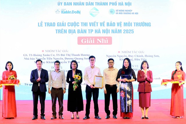 Tạp ch&iacute; Kinh tế M&ocirc;i trường đạt giải Nh&igrave; Cuộc thi viết &ldquo;Bảo vệ m&ocirc;i trường tr&ecirc;n địa b&agrave;n th&agrave;nh phố H&agrave; Nội&rdquo; năm 2025