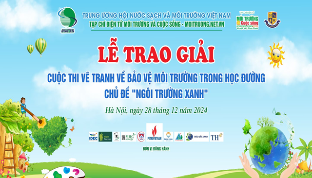 Lễ trao giải cuộc thi vẽ tranh với chủ đề "Ng&ocirc;i trường xanh" diễn ra s&aacute;ng nay tại H&agrave; Nội