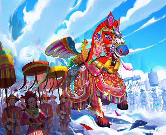 Ngựa giấy của t&aacute;c giả Trần Quang Hiệu