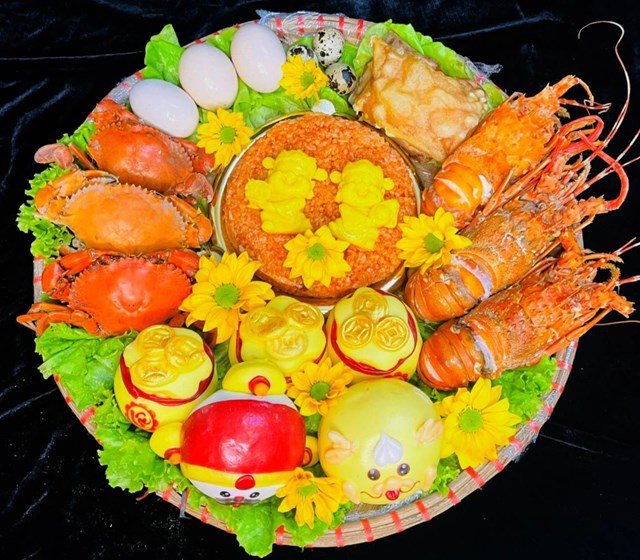 Mâm tam sên, bánh thần tài “cháy hàng” trước ngày vía Thần Tài - Ảnh 2