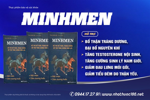 H&igrave;nh ảnh sản phẩm MINHMENs được quảng c&aacute;o tr&ecirc;n website