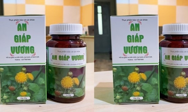 Thực phẩm bảo vệ sưc khỏe An Gi&aacute;p vương c&oacute; nội dung qunagr c&aacute;o sai lệch