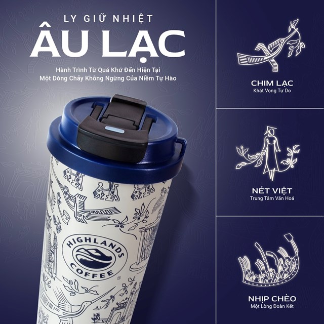 Highlands Coffee&nbsp;bổ sung phi&ecirc;n bản thiết kế giới hạn theo chủ đề &ldquo;&Acirc;u Lạc&rdquo; v&agrave;o danh mục sản phẩm&nbsp;nh&acirc;n dịp kỷ niệm Ng&agrave;y Giải ph&oacute;ng miền Nam, thống nhất đất nước 30/4