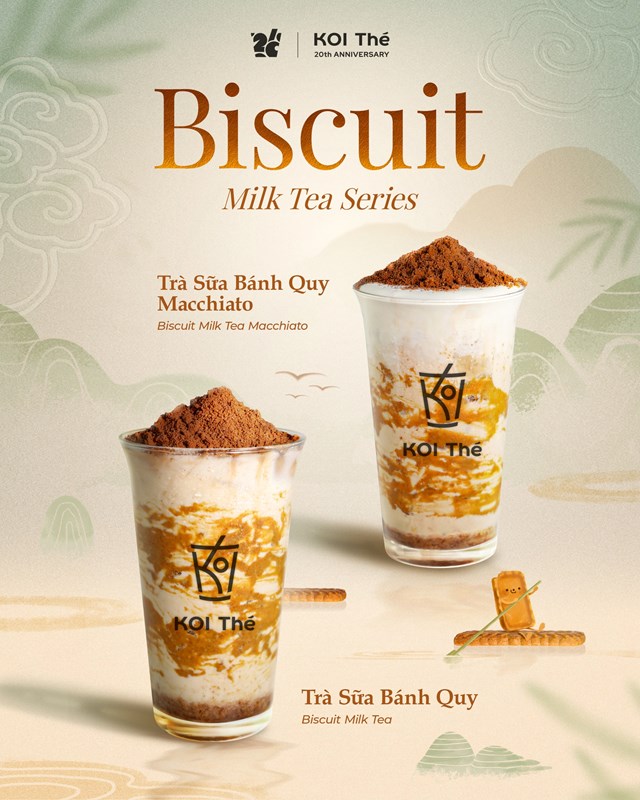 KOI Thé ra mắt Biscuit Milk Tea Series, thêm trải nghiệm “giòn vui” vào trà sữa - Ảnh 1