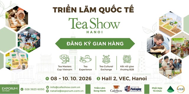Tea Masters Cup Việt Nam 2026 chính thức trở lại trong khuôn khổ Triển lãm Quốc tế CafeShow – TeaShow 2026 - Ảnh 1