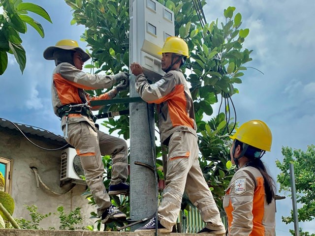 PC Hưng Y&ecirc;n thực hiện chỉnh trang 5S lưới điện tại huyện Ti&ecirc;n Lữ