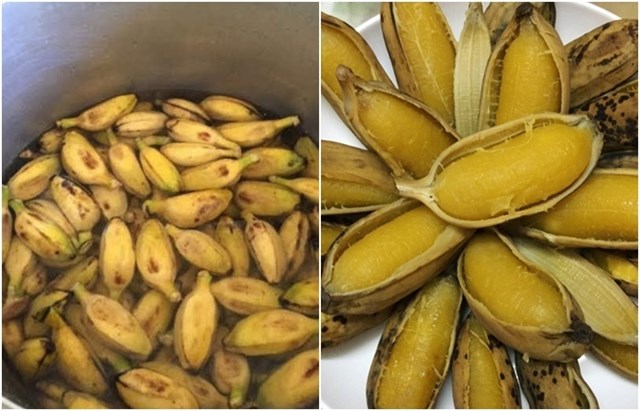 Chuối sắp nghệ chỉ ngon khi nướng hpajwc luộc&nbsp;