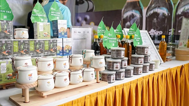 Gian h&agrave;ng của NPD Việt Nam tại&nbsp;Lễ hội Ẩm thực chay &ldquo;Tinh hoa Ẩm thực chay H&agrave; Nội&rdquo;