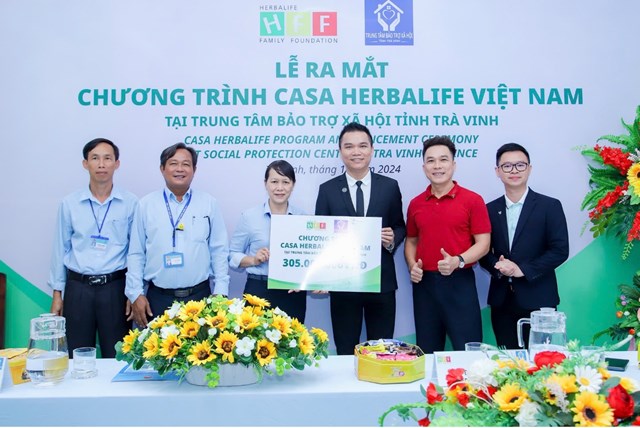 Lễ ra mắt Casa Herbalife Việt Nam tại Trung T&acirc;m Bảo Trợ X&atilde; Hội tỉnh Tr&agrave; Vinh