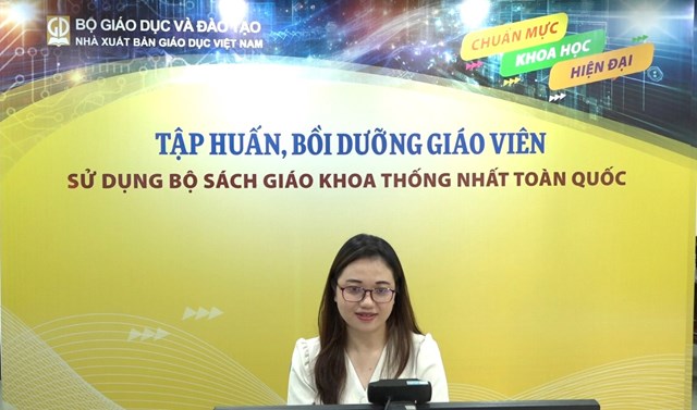 NHÀ XUẤT BẢN GIÁO DỤC VIỆT NAM TỔ CHỨC TẬP HUẤN, BỒI DƯỠNG SỬ DỤNG BỘ SÁCH GIÁO KHOA THỐNG NHẤT - Ảnh 1