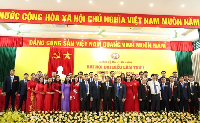 Ban Chấp h&agrave;nh Đảng bộ x&atilde; Xu&acirc;n L&atilde;ng nhiệm kỳ 2025-2030