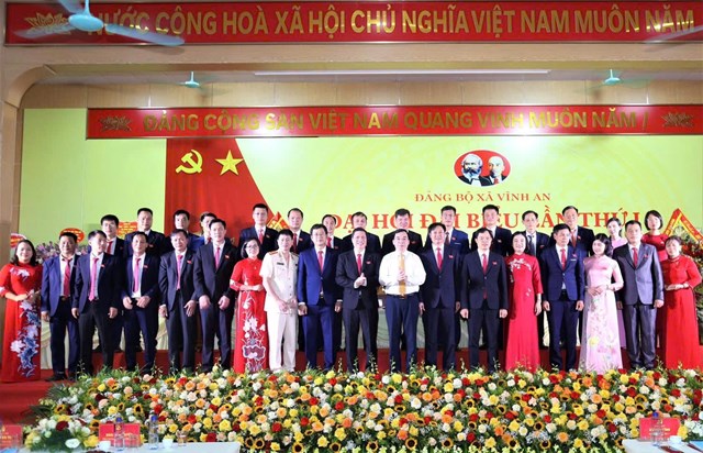 Ban Chấp h&agrave;nh Đảng bộ x&atilde; Vĩnh An nhiệm kỳ 2025-2030