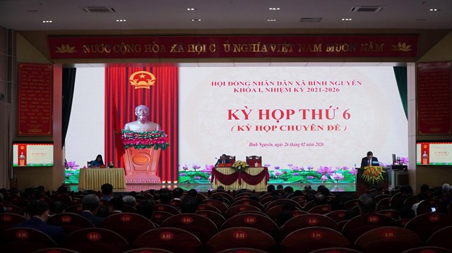 X&atilde; B&igrave;nh Nguy&ecirc;n tổ chức Kỳ họp thứ 6 v&agrave; Hội nghị tổng kết c&ocirc;ng t&aacute;c Hội đồng nh&acirc;n d&acirc;n x&atilde; kh&oacute;a I, nhiệm kỳ 2021 - 2026.