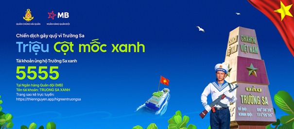 D&ugrave; hiếm khi c&oacute; cơ hội được đặt ch&acirc;n tới Trường Sa nhưng mỗi người Việt Nam đều c&oacute; thể &ldquo;h&oacute;a th&acirc;n&rdquo; th&agrave;nh chiến sĩ Hải qu&acirc;n g&oacute;p c&acirc;y vượt s&oacute;ng ra đảo xa.